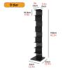 JCWGLY Bookcases Floor Standing Metal Bookshelf Modern Vertical Invisible Bookcase Corner Bookshelf for Living Room Bedroom Office Large Capacity Organizer Shelf(Black,9 Tier) view 3