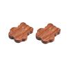 gklwVSlwv Drawer Pulls Wood Pull Handles Wood Pull Handles 2Pcs Animal Log Hook Wardrobe Cabinet Handle Children's Room Door Knob Black Walnut Tyrannosaurus Rex(Brazilian Rosewood,Big Bear) view 1