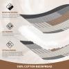 FineStichery 128"x120" Cotton Oversized King Bedspread Coverlet, Gray Plaid Extra Large Quilt Set with Pillow Shams, Lightweight Farmhouse Reversible Quilted Bedspreads, All Season, 3 Piece view 4