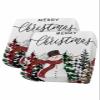 Christmas Snowman Stretch Couch Sofa Cushion Covers,Winter Snowflake Pine Tree Plaid Sectional/Individual/L/T Shape Sofa Couch Slipcover Armchair Slip Cover Protector Elastic Bottom,S Size 2-PC view 1