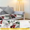 Christmas Snowman Stretch Couch Sofa Cushion Covers,Winter Snowflake Pine Tree Plaid Sectional/Individual/L/T Shape Sofa Couch Slipcover Armchair Slip Cover Protector Elastic Bottom,S Size 2-PC view 4