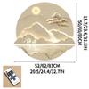 3D Wall Sculptures Painting Hanging Wall Art LED Light Painting, Wall Hanging Art Decorations Lamp, Traditional Home Decor, Decor Wall for Bedroom, Living Room, Plug-in Power Supply(B,52x50cm-20.5x15. view 2