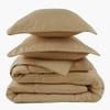 PeachSkinSheets Night Sweats: The Original 1500TC Soft Super Queen Oversized Comforter Set Light Mocha view 2
