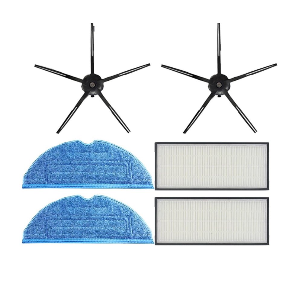 LKJJHGF Main Side Brush Mops Cloths,Water Tank Dustbin HEPA Filters AccessoriesCompatible for Xiaomi(Set 10)