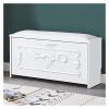 DBZRRKHDC Shoe Storage Bench Entryway Furniture Bench with Hidden Shoe Rack Solid Wood Shoe Cabinet Shoe Cabinet Storage Table Bedroom Shoe Stool Shoe Cabinet Seat(White,100x24x42cm) view 1