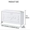 DBZRRKHDC Shoe Storage Bench Entryway Furniture Bench with Hidden Shoe Rack Solid Wood Shoe Cabinet Shoe Cabinet Storage Table Bedroom Shoe Stool Shoe Cabinet Seat(White,100x24x42cm) view 2