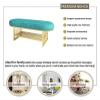 DBZRRKHDC Shoe Storage Bench Entryway Furniture Entrance Bench with Gold Shoe Rack, Velvet Upholstered Bench Seat, Modern Bench Shoe Cabinet Organizer(Grey,100x35x45cm) view 3