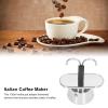 Ejoyous Stovetop Espresso Maker, 100ml Stainless Steel Stovetop Espresso Coffee Pot Dual Pipe Italian Cuban Coffee Maker for Home Kitchen view 2