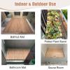 Vibeo Wood Bath Mat Quick Dry Bathroom Wooden Sit Mat for Spa & Sauna, Non Slip Shower Board for Camping, Comfortable Footing Wood Drain Grate, Easy to Clean(40x20in(101.6x50.8cm)) view 4