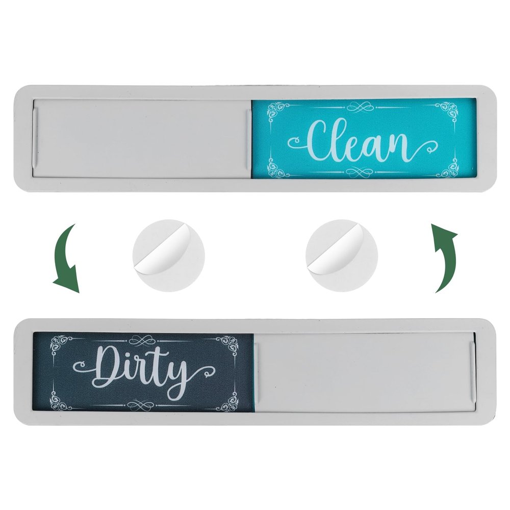 uxcell Dishwasher Magnet Clean Dirty Sign Stainless Steel Magnetic