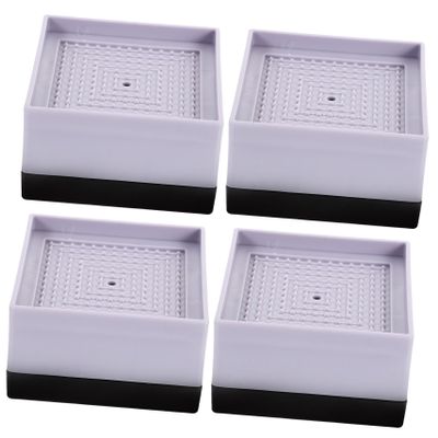 QUMIIRITY 4pcs Non- Bed Furniture Risers Heavy Duty for Sofa Couch Desk Table Legs Floor Increased Stability Height Boost for Storage and Cleaning