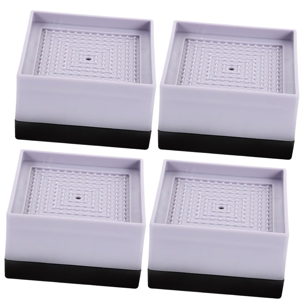 QUMIIRITY 4pcs Non- Bed Furniture Risers Heavy Duty for Sofa Couch Desk Table Legs Floor Increased Stability Height Boost for Storage and Cleaning