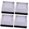 QUMIIRITY 4pcs Non- Bed Furniture Risers Heavy Duty for Sofa Couch Desk Table Legs Floor Increased Stability Height Boost for Storage and Cleaning view 1