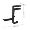 OSALADI 1pc Wall-Mounted Iron Headset Holder Earphone Hanger for Home Office and Cafe Easy Installation Organizes Headphones and Keeps Desk Tidy view 2