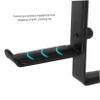 OSALADI 1pc Wall-Mounted Iron Headset Holder Earphone Hanger for Home Office and Cafe Easy Installation Organizes Headphones and Keeps Desk Tidy view 3