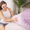 EGOHOME Egg Crate Memory Foam Mattress Topper 4 Inch Full, Gel Cooling Infused Foam Mattress Topper for Pressure Relief, CertiPUR-US Certified Bed Topper, Purple, 54"75" view 2