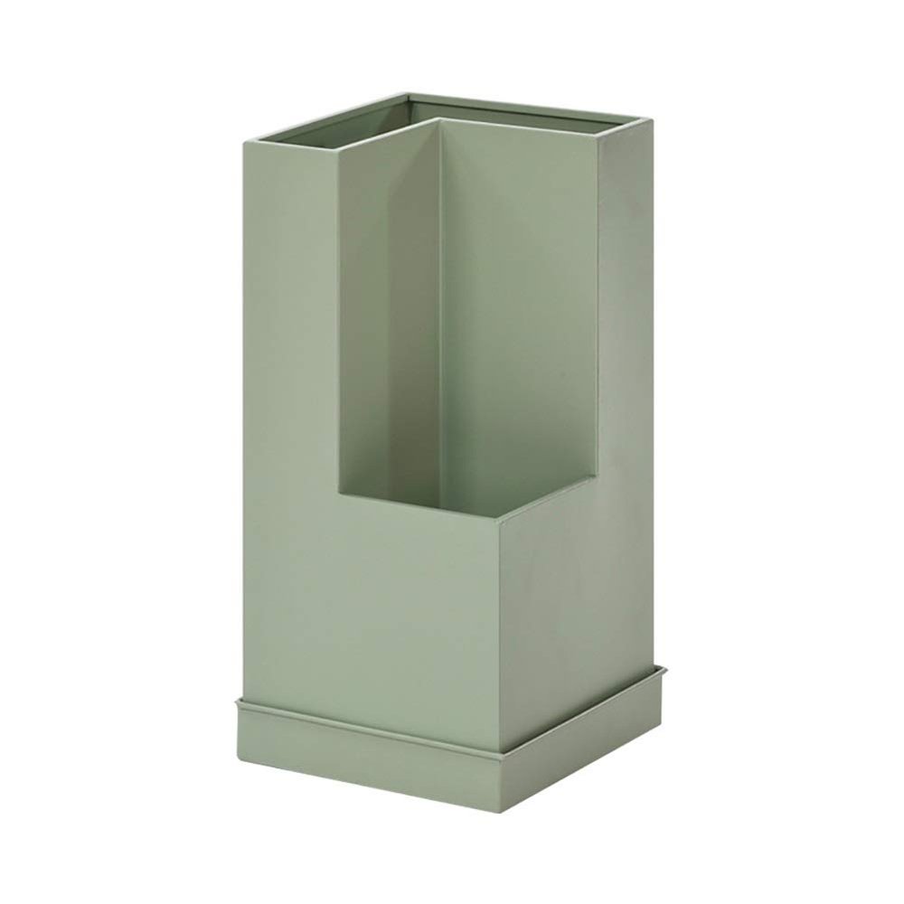 POLGDW Green Umbrella Stand for Long/Short Umbrella, Home Office Umbrella Holder with Removable Water Tray, Umbrella Rack Organizer (Color : Green)