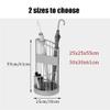 POLGDW Umbrella Stand, Indoor Umbrella Stand 2 Tiers Metal Umbrella Stand Entryway Umbrella Bucket Umbrella Storage Rack for Family Business Hotel Office Holder Umbrella BUC (Bl (25 * 25 * 55cm) view 2