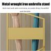 POLGDW Umbrella Stand, Indoor Umbrella Stand 2 Tiers Metal Umbrella Stand Entryway Umbrella Bucket Umbrella Storage Rack for Family Business Hotel Office Holder Umbrella BUC (Bl (25 * 25 * 55cm) view 3