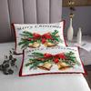 3 Piece Small Bell Quilt Bedding Set Women Aldult Lightweight Bedding Merry Christmas Bedspread Set Red Bowknot Bedspread Coverlet Soft Microfiber Home Quilt Set for King Bed All Season view 3