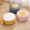 CAILION Pouf Ottoman Round Stuffed Foot Rest Long Faux Fur Poufs with Foam Chunk Filling Storage Ottoman Foot Stool Cushion for Living Room Bedroom Home Decor (Purple) view 4