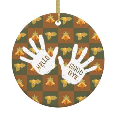 Umbrella-Academy - Klaus-Hands Christmas Ornaments 2024, Office Home Decorations Ceramic Ornaments, Christmas Tree Xmas Souvenirs Gifts for Family Friends Coworkers