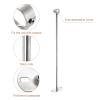uxcell 4 Pcs Ceiling Mount Bracket, Wardrobe Pipe Bracket, Shower Curtain Closet Wardrobe Rod Lever Support Holder Pipe Flange Socket 25x500mm/0.98x19.69 view 4