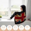 British America Flag Hooded Blanket Wearable Blanket Hoodie,Patriotic Theme Flags Pattern Blanket Hoodie for Women Men 40"x50" view 4