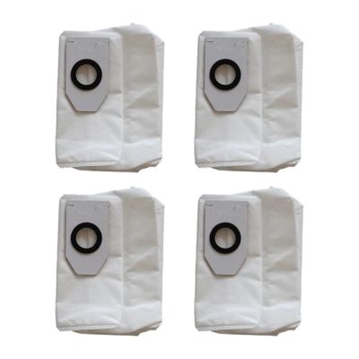 FWQDBE 4/10pcs Dust BagsCompatible for Midea V12 V10 W11 Robot Vacuum Cleaner Spare Replacement Reusable Dust Bags Floor Cleaning Accessories(Set 4pcs)
