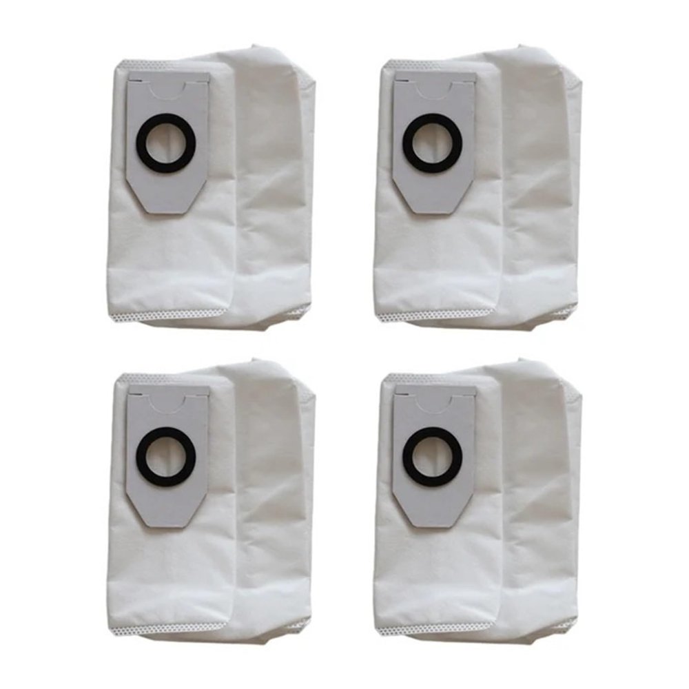 FWQDBE 4/10pcs Dust BagsCompatible for Midea V12 V10 W11 Robot Vacuum Cleaner Spare Replacement Reusable Dust Bags Floor Cleaning Accessories(Set 4pcs)