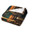 Dark Academy Throw Blanket for Bed Soft Lightweight Blanket Plush Cozy Flannel Blankets for Couch Sofa Chair Office Camping Travel 40"*50" 100 * 130cm view 3
