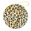 Christmas Ornaments Simple Leopard Print Ceramic Ornament Crafts Hanging Souvenir Round Hanging Pendant Ornaments for Xmas Holiday Party Christmas Tree Decorations 1 Pcs view 1