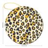 Christmas Ornaments Simple Leopard Print Ceramic Ornament Crafts Hanging Souvenir Round Hanging Pendant Ornaments for Xmas Holiday Party Christmas Tree Decorations 1 Pcs view 2