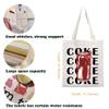 KUIYAI Coquette Drink Tote Bag Aesthetic Drink Can Canvas Bag Red Bow Drink Gift Soda Drinker Shoulder Bag Drinking Lover Gift (BowCok ToteS) view 4