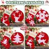 VRFASHION Redwhite Personalized Christmas Stockings, 18" Large Embroidered Custom Name Christmas Stockings, Fireplace Hanging Stockings with Name, Christmas Decorations Gifts for Family Party 1Pcs view 4