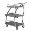 GHYRWQT Kitchen Four-Wheel Mobile Dining Trolley Three-Story Hotel Service Vehicle Cart Rolling Kitchen view 2