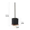 Toilet Brush Toilet Brushes & Holders Toilet Brush and Holder Set Floor Standing Toilet Brush for Bathroom Toilet Brush with Base Long Handle Toilet Brush Toilet Brushes & Holders view 2