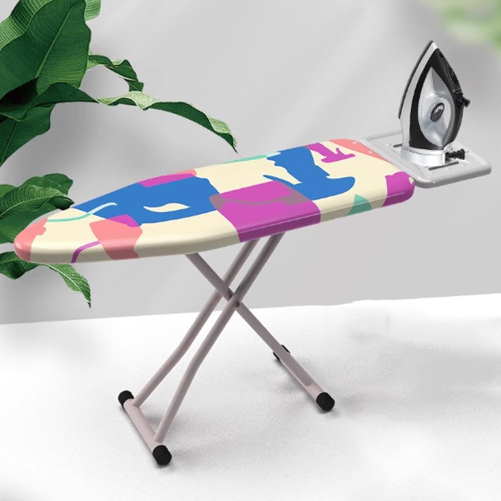 UPWONEA Home Folding Ironing Board, Six-Level Height-Adjustable Ironing Board Rack, Panel Size 90 * 30Cm, Floor-Standing Ironing Table, Space-Saving Ironing Board