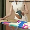 UPWONEA Home Folding Ironing Board, Six-Level Height-Adjustable Ironing Board Rack, Panel Size 90 * 30Cm, Floor-Standing Ironing Table, Space-Saving Ironing Board view 2