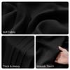 RYB HOME Blackout Room Divider Curtains with Flexible Track Ceiling/Wall Mount, Extra Wide Floor to Ceiling Curtains with Hooks for Bedroom/Office/Study/Living Room, Black, W120 x L84, 1 Panel view 4
