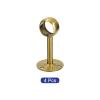 uxcell 4 Pcs 0.98 Inch Curtain Rod Holder, Ceiling Mount Pipe Flange Socket, Stainless Steel Closet Rod Bracket, Gold view 3