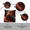 Dragon Bedding Set Full Size - Red Fire Comforter Set, Breathable Bedspread for Dragon Lovers, Personalized Galaxy Bedding for Adults view 4