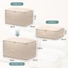 Ultra Space Saver Self Compression Organizer - New Quilt Compression Storage Bag, Space Saving Tote for Moving, Blankets (Pink, 40 * 30 * 12cm) view 2