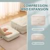 Ultra Space Saver Self Compression Organizer - New Quilt Compression Storage Bag, Space Saving Tote for Moving, Blankets (Pink, 40 * 30 * 12cm) view 4