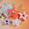 Christmas Stars Silicone Molds,3Pcs Christmas Candle Molds,Large Size Xmas Muffin Cupcake Silicone Mold for Stars Cupcake Topper Chocolate Candy Candle Gum Paste Polymer Clay (3Pcs Mid) view 3