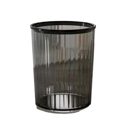 tanyunji001 Premium Indoor Household New Large-Capacity Dormitory Living Room Kitchen Bedroom Bathroom Bathroom Office Transparent Trash can for Home or Office Use(Gris,Medium)