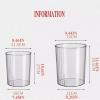 tanyunji001 Premium Indoor Household New Large-Capacity Dormitory Living Room Kitchen Bedroom Bathroom Bathroom Office Transparent Trash can for Home or Office Use(Gris,Medium) view 2