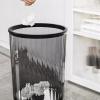 tanyunji001 Premium Indoor Household New Large-Capacity Dormitory Living Room Kitchen Bedroom Bathroom Bathroom Office Transparent Trash can for Home or Office Use(Gris,Medium) view 3