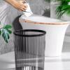 tanyunji001 Premium Indoor Household New Large-Capacity Dormitory Living Room Kitchen Bedroom Bathroom Bathroom Office Transparent Trash can for Home or Office Use(Gris,Medium) view 4