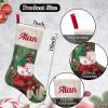 Personalized Christmas Stockings, 3D Stereoscopic Pattern Xmas Stockings, Custom Christmas Stockings with Names, Enthralling Needlepoint Christmas Stockings for Family (7 pcs) view 2